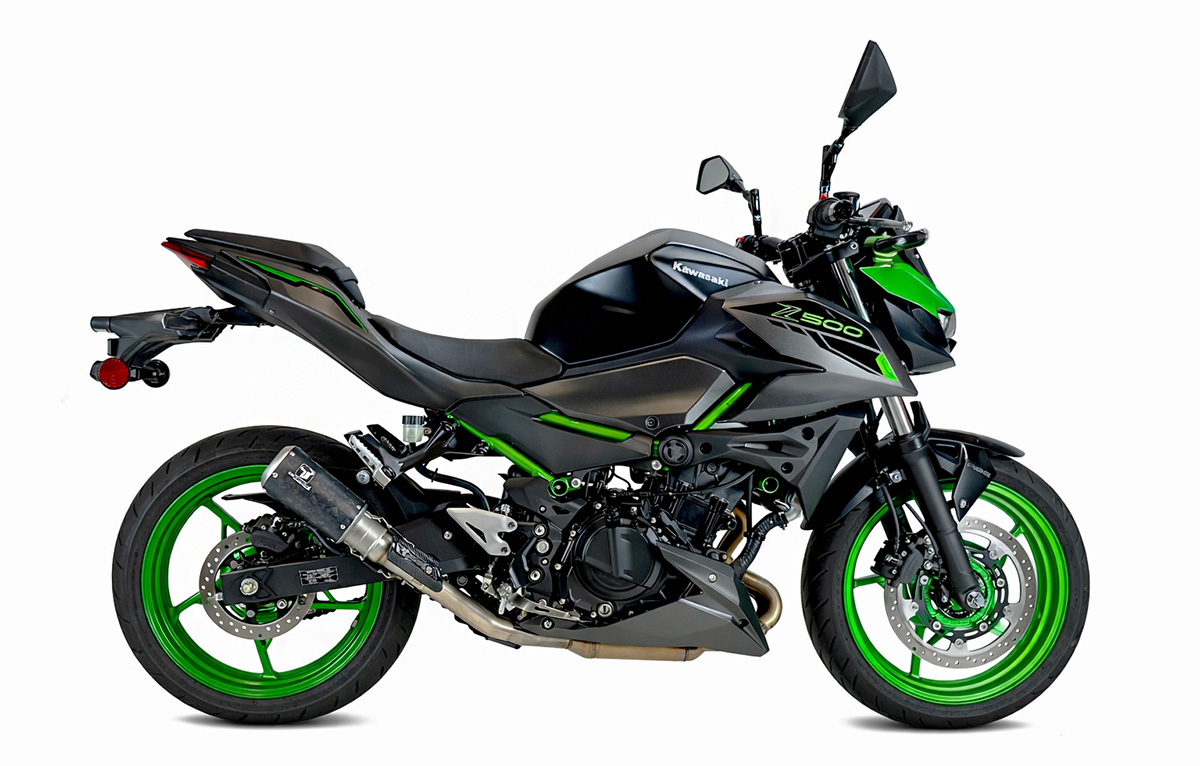 ECHAPPEMENT HOMOLOGUÉ MK2 CARBONE FORGED Z 500 (2024-2026) / NINJA 500 (2024-2026) – Image 2