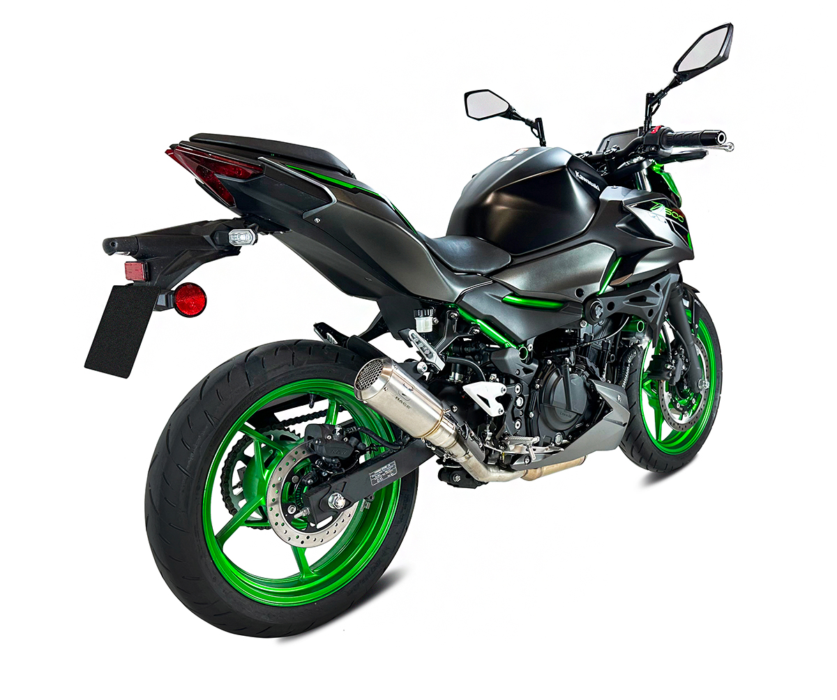 ECHAPPEMENT HOMOLOGUÉ MK2 INOX Z 500 (2024-2026) / NINJA 500 (2024-2026) – Image 2